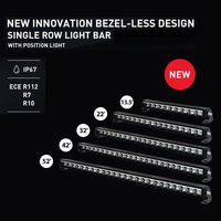 Barre LED pour voiture combinée spot et projecteur haute puissance 4X4, super lumineuse, barre lumineuse LED incurvée de 22 pouces, barre lumineuse LED tout-terrain