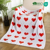 Couverture en flanelle personnalisée avec logo imprimé, sublimation numérique, couverture en polaire douce pour cadeau, hôtel, voyage, maison