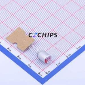 Condensador Sólido 6R3ARCP681M06X8PZT, Componente de Orificio Pasante (THT), D6.3xL8mm 680uF 20% 6.3V - Product Image 1