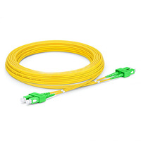 Kabel patch cord serat optik single mode duplex pabrikasi, kabel jumper optik 5.0mm berlapis baja lc sc pc