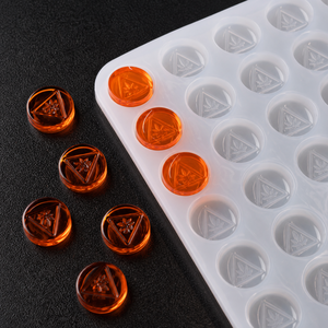Moule à bonbons ronds de 2,5 ml, déposeur universel, 180 cavités, logo et symbole personnalisés en relief, silicone pour marque privée - Product Image 4