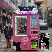 Mesin Cetak Casing HP Otomatis Profesional Terlaris Funvending I3200 Print Head CMYK+W Warna Kustom