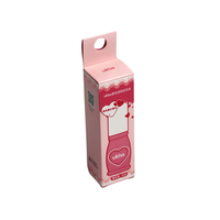Vente en gros personnalisée jolie boîte d'emballage cosmétique en papier cils roses avec impression de logo boîte rose avec crochet