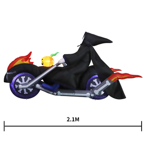 7ft ghost halloween cortile gonfiabile illuminazione decorativa vacanze decorazioni gonfiabili vacanze in cortile gonfiabili decorazioni fantasma - Product Image 6