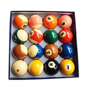 Jeu de billes de billard en cristal Xinkang 8A, taille standard complète 2-1/4 pouces, billes de billard en résine pour billard américain 16 billes, billard professionnel - Product Image 2