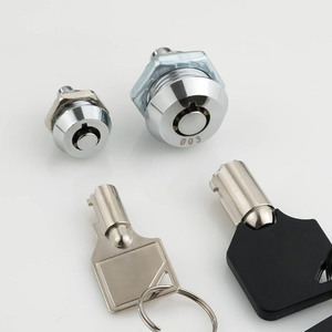 Mini Cao An Ninh Khóa Cho Hộp Nhỏ Kẽm Hợp Kim Xi Lanh Hình Ống Key Khóa Push-Trong Chống Trộm Ngăn Kéo Khóa - Product Image 1