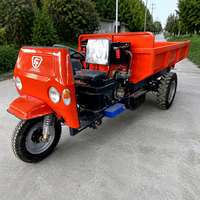 Mini camion agricole à moteur diesel, tricycle, camion benne de 1 à 4 tonnes, 3 pneus, exportation vers le marché africain