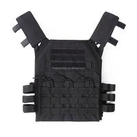 Gilet tactique unisexe HUADUN MOLLE en tissu Oxford 600D, sangle réglable, logo personnalisable, fabriqué en Chine, équipement de défense personnelle