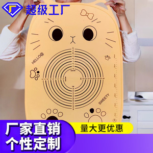 Cat Pattern Silicone Kneading <b>Mat</b> Food Grade Non Stick Rolling <b>Board</b> For Dough Making Small Size Large Size - Product Image 5
