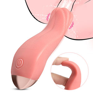 मांस मांस जीभ वाइब्रेटर नरम सिलिकॉन सुरक्षित मिनी पोर्टेबल छोटे उत्तेजक मालिश वाले जलरोधी <span class=keywords><strong>10</strong></span> कंपन मोड - Product Image 2