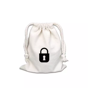 Thân Thiện Với Môi Sang Trọng Chất Lượng Cao Cotton Linen Dây Kéo Túi Với Vải Giày Bụi Hat Mua Sắm Quà Tặng Trắng Cotton Linen Pouch - Product Image 5