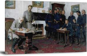 Robert E Lee personnalisé historique Portrait toile peintures et arts muraux guerre civile décor à la maison salon affiche - Product Image 3