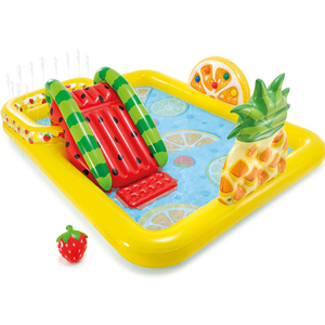 Piscine <span class=keywords><strong>gonflable</strong></span> <span class=keywords><strong>INTEX</strong></span> originale et authentique avec toboggan crocodile, fontaine, piscine pour bébés, piscine à balles océaniques 57161 - Product Image 3