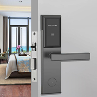 Serrure de porte d'hôtel en acier inoxydable T57 ou M1, serrures de porte électroniques pour hôtel et appartement
