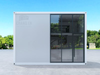 Conteneur mobile à plateau JHCE, maison à structure en acier robuste, petite villa préfabriquée modulaire, conception d'escalier en colimaçon