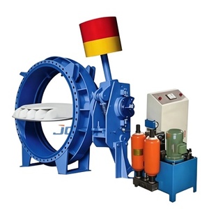 <span class=keywords><strong>Vanne</strong></span> papillon hydraulique à fermeture lente en fonte ductile à <span class=keywords><strong>double</strong></span> bride PN16 grande taille pour station de pompage <span class=keywords><strong>d</strong></span>'eau - Product Image 3