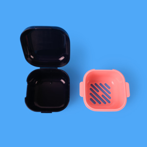 Estuche Superior <span class=keywords><strong>para</strong></span> Alineadores y Retenedores con Red <span class=keywords><strong>para</strong></span> Dentaduras Postizas, Logotipo Personalizado Dental - Product Image 5