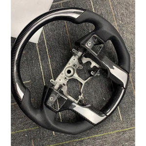 Volant de voiture en cuir et fibre de carbone noir personnalisé YLC pour <span class=keywords><strong>Toyota</strong></span> Land Cruiser 300 GR Sport 2022-2024, accessoires de voiture - Product Image 6