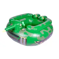Inflatable Tank Swim Pool Float Boat Island Water Play Toys with Water Gun for Adults and Kids
