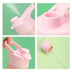 Gobelet portable écologique en acier inoxydable et ABS avec pulvérisateur rafraîchissant pour usage promotionnel et hydratation - Product Image 3