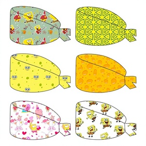 Casquette d'infirmière imprimée, bonnet de soins infirmiers à nouer, coiffe médicale pour infirmières et professionnels de la santé par Vaslcare - Product Image 1