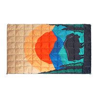 Couverture détachable à capuche colorée, faite sur mesure, en duvet de canard, imperméable, Portable, pour Camping, pique-nique, randonnée, pièces