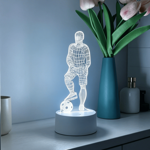 Football Player Style for Soccerfeaturing 3D Acrylic Panel Indoor LED Night <b>Light</b>, Suitable for Bedroom Decoration - Product Image 5
