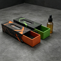 Boîte d'emballage de cartouche résistante aux enfants biodégradable avec logo personnalisé, doublure en mousse EVA, laminage mat, revêtement UV, gaufrage