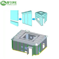 YANING - Salle d'opération à flux d'air laminaire, conception libre, assemblage modulaire, salles d'opération de classe 10000 ISO 7, salle d'opération propre