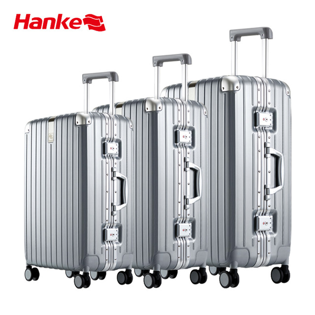 H9866  20 24 26 28 Inch Spinner Caster Luggage Sets Aluminum Frame PC Suitcases Boarding  Checking Carry-Ons Luggage
