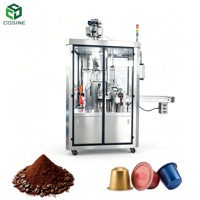 Machine de remplissage et d'emballage automatique de capsules de café Nespresso, machine rotative de remplissage et de scellage de dosettes de café, remplisseur de capsules de café