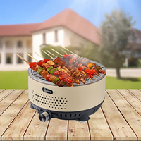 Barbecue à charbon de bois polyvalent intérieur/extérieur moderne en acier inoxydable de qualité supérieure Bernard avec plaque facile à nettoyer et réglage de la température