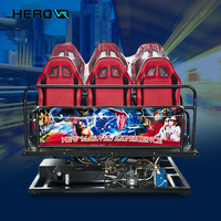 HEROVR Dynamic Platform VR Máquina de juego 6-12 asientos Simulador de realidad virtual Aluminio Mini X Rider 3D 4D 5D Cine para uso doméstico