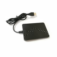 ISO14443A/B 5V teclado de emulación USB lector de tarjetas de puerta de acceso delgado con Material plástico de frecuencia de 13,56 MHz mejor precio