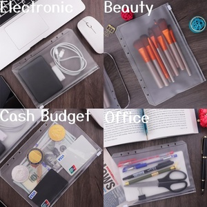 ซองใส่เอกสาร A5 แบบมีซิป 12 ชิ้น 6 รู สำหรับใส่เงินสด ซองใสกันน้ำ PVC สำหรับใส่เอกสาร - Product Image 3