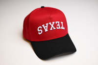 Sombreros de Material de tela personalizada de algodón rojo grande, gorras deportivas de 5 paneles, gorra ajustable de béisbol con bordado de verano neutro para hombre y mujer