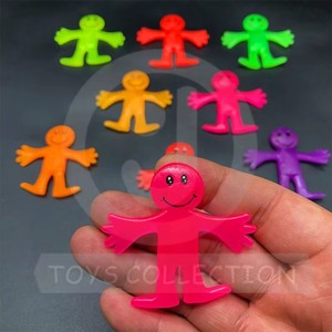 TPR Soft Rubber <b>Fidget</b> Sensory Toy Kids Stretchable Squishy Mini Man Figure Vending Capsule Prizes & Party Favors - Product Image 2