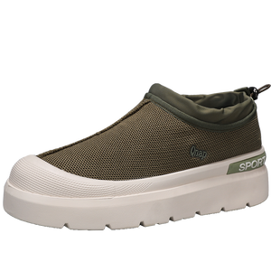 Chaussons de chambre en coton pour femmes et hommes, antidérapants, dessus en toile, semelle en caoutchouc antidérapante - Product Image 3