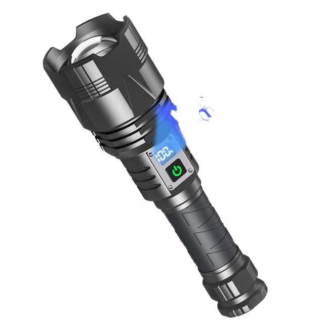 2000 Lumens 21700 Xhp360 1500m 60W LED Rechargeable Aluminum Alloy Tactical IP65 Camping Long Shot Spotlight High Power