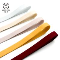 Sangle en nylon floqué mat souple en gros, bande élastique pour la couture de vêtements