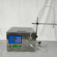 Machine de remplissage de liquides numérique semi-automatique de bureau - Moteur robuste contrôlé par PLC pour verres de boissons, précision de 0,5 %