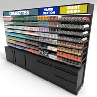 Usine directe fumée boutique vitrine poussoir vitrine meubles cigarettes étagères tabac présentoir