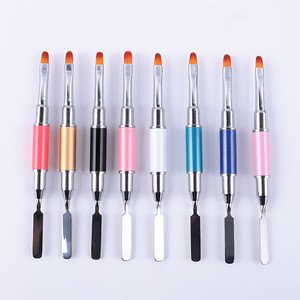 Herramientas de poligel para <span class=keywords><strong>uñas</strong></span>, pincel de <span class=keywords><strong>uñas</strong></span> de doble extremo para construcción de extensiones acrílicas, gran oferta, <span class=keywords><strong>2022</strong></span> - Product Image 4