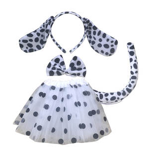 קריקטורה חמודה <span class=keywords><strong>pug</strong></span> אוזניים ראש רצועת עניבה קשת עניבת זנב אף זנב פיל חצאית סט קרניבל cosplay - Product Image 5