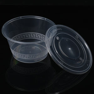 Contenitore per zuppa rotondo in plastica materiale PP a microonde Porridge cibo da asporto contenitore per pranzo monouso con manomissione - Product Image 3