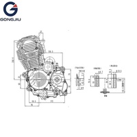 Ensemble Moteur de Moto 250cc Refroidi par Air 4 Temps de Qualité Supérieure et Durable pour Remplacement de Pit Bike Unité CB250-F Électrique