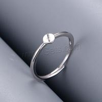Base de bague interchangeable en argent sterling 925 plaqué platine bricolage réglable et pour femme 5mm taille de bague américaine: 6-8 1519140