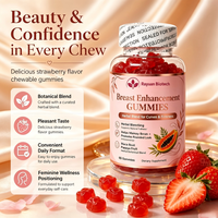 Gummies d'augmentation mammaire en gros pour femmes actives, en pack de gros, marque privée, dropshipping