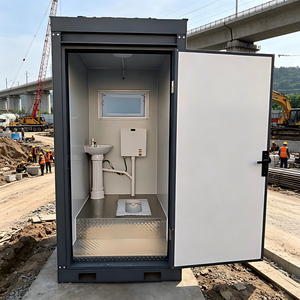 Inodoro Portátil para Exteriores con Agua, Baños Prefabricados, <span class=keywords><strong>Conducha</strong></span> WC, Adecuado para Obras de Construcción, Ducha Portátil Móvil - Product Image 3