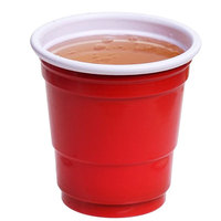 Verres à shot jetables mini en plastique rouge 2oz pour Beer Pong, gobelets rouges pour fête, vente chaude, mini verres à shot réutilisables 2oz pour jeux de boisson